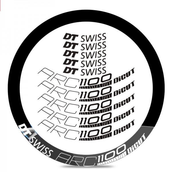 Road Track Bicycle Wheels Rim Decal Stickers for DT SWISS ARC 1100